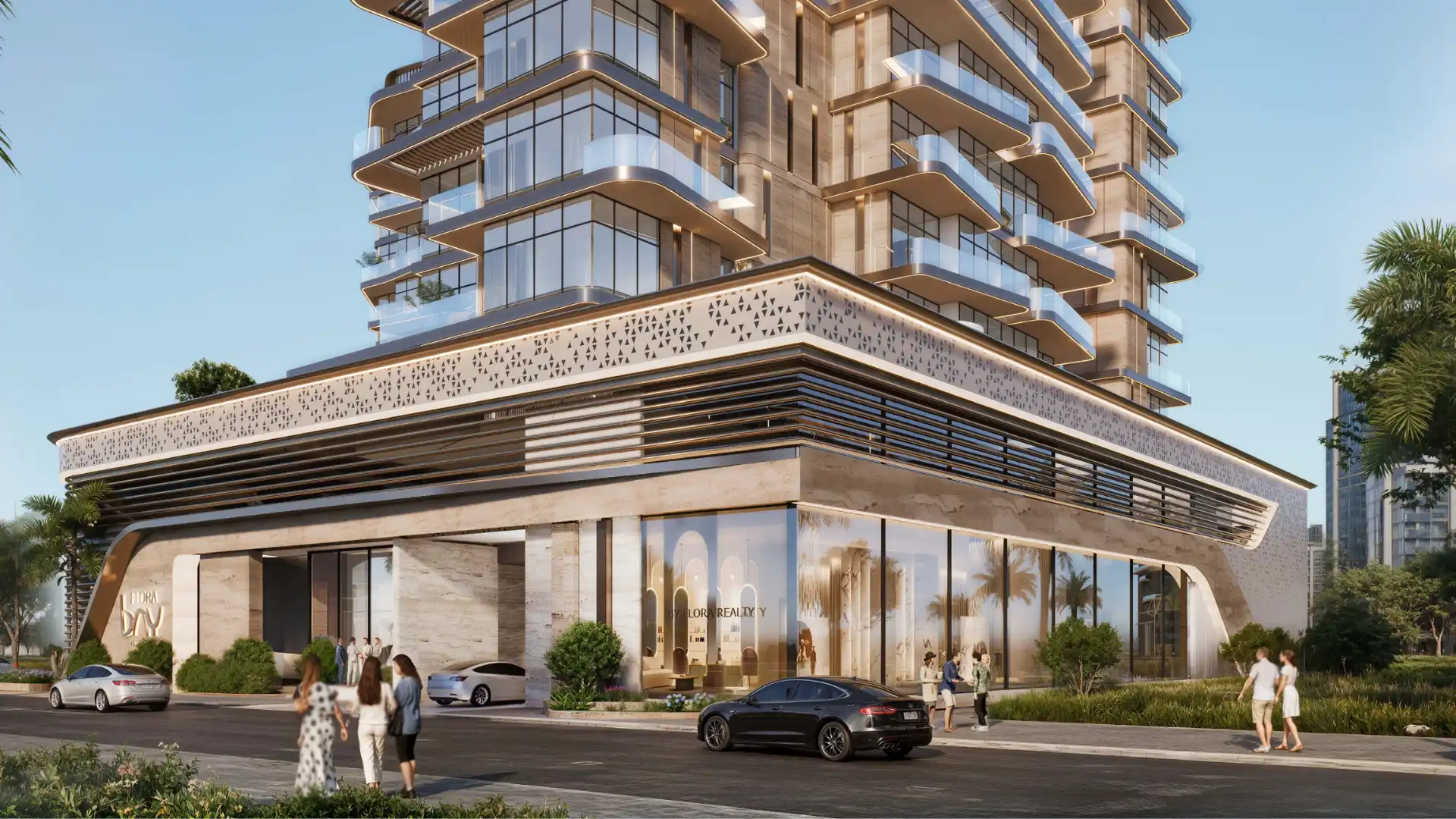 Flora Bay arrival court