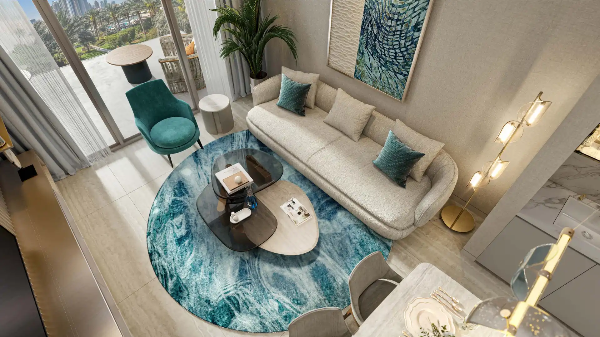 Flora Bay living room