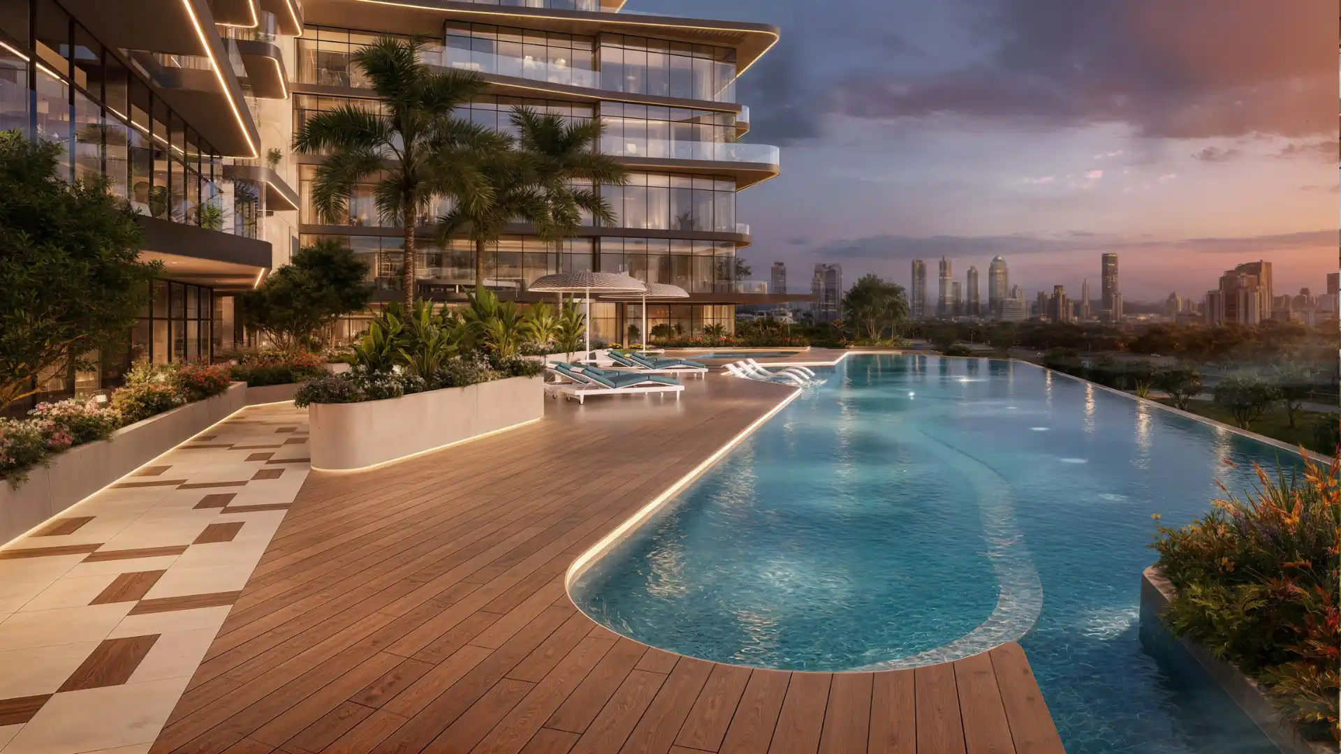 Flora Bay rooftop infinity pool