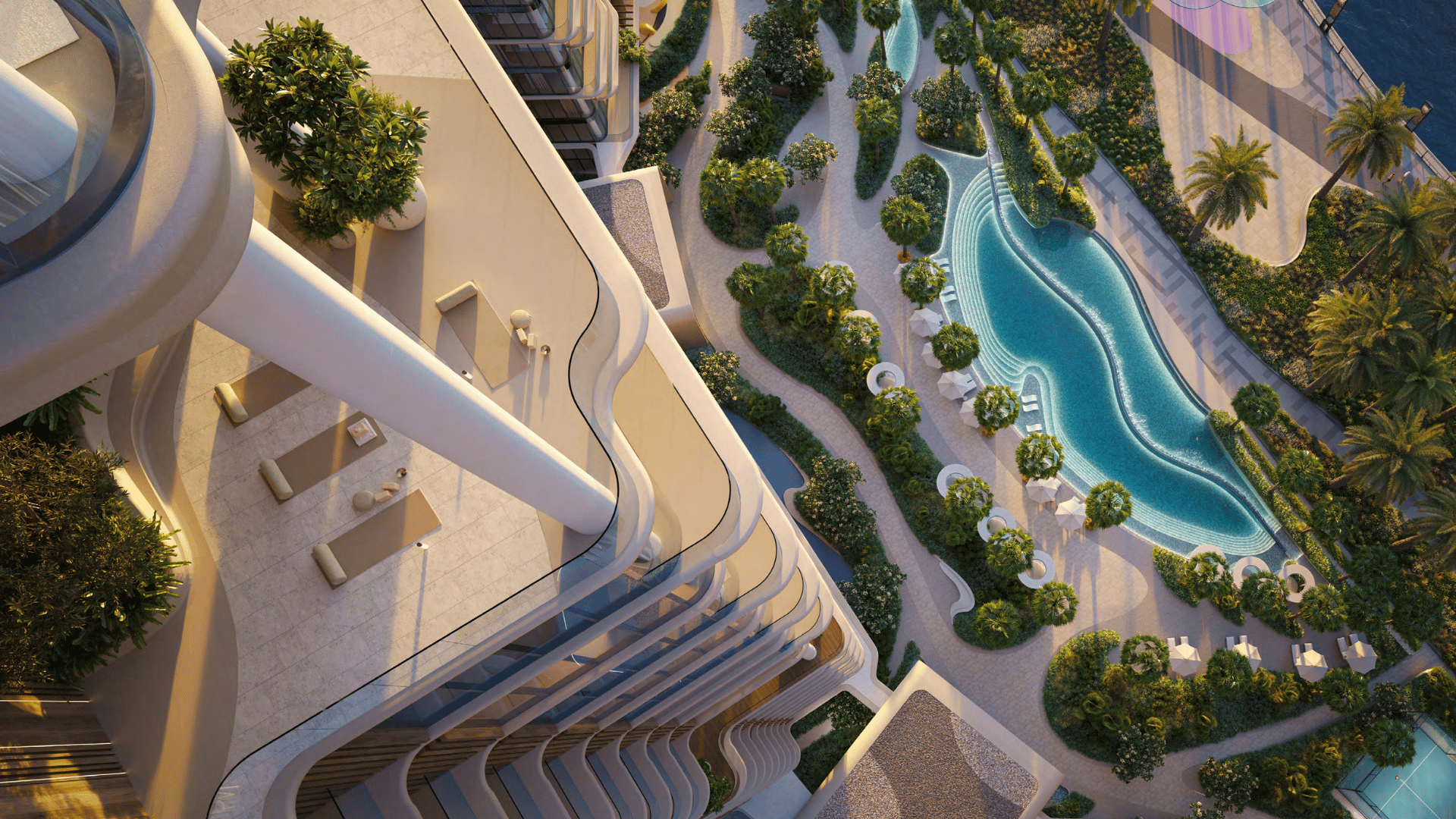 the edit meraas — pool and sky garden amenities dubai design district