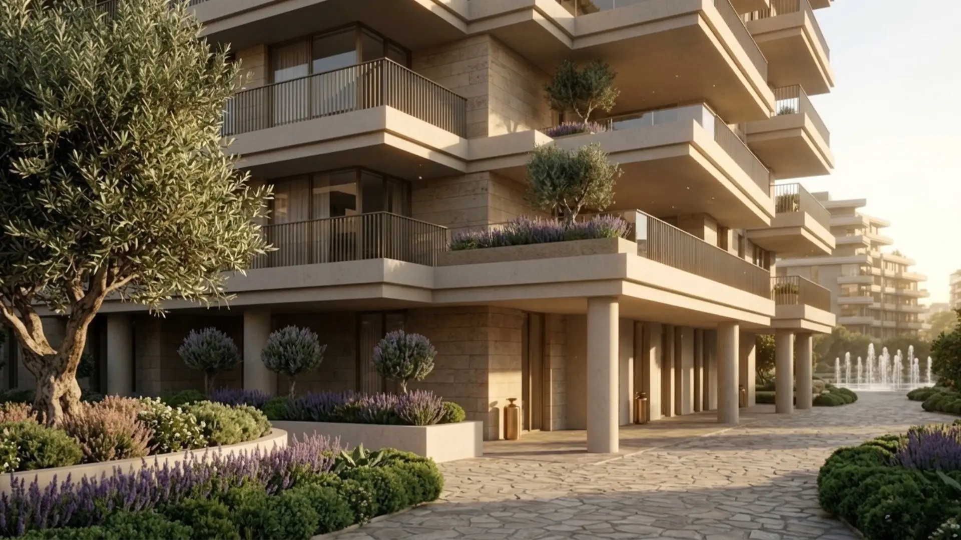 The Yards Arancia BEYOND Developments — facade architecture detail City of Arabia Dubai