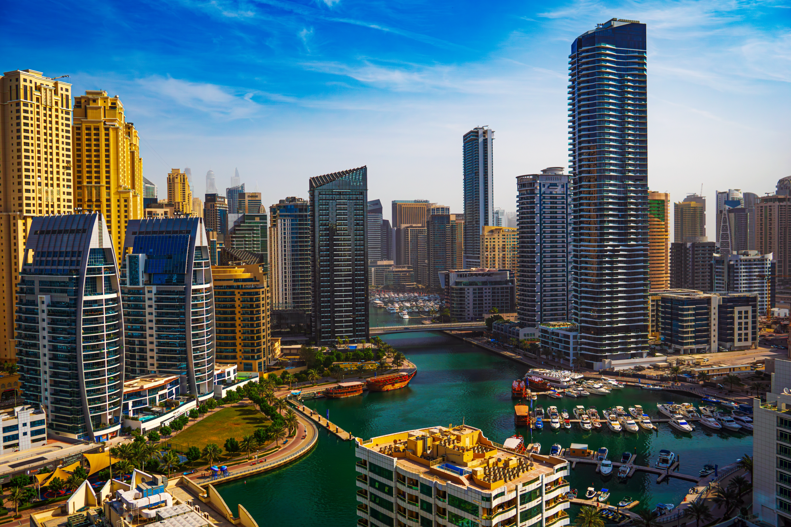 Is Dubai real estate safe to invest in 2026 — Dubai Marina aerial view