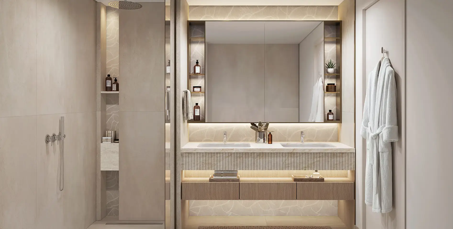 Everly Place Ellington Properties — bathroom spa-inspired finishes Dubai