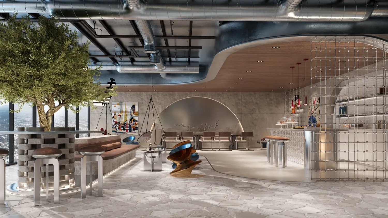 RAW District by Imtiaz Developments — clubhouse and social infrastructure Downtown Jebel Ali Dubai