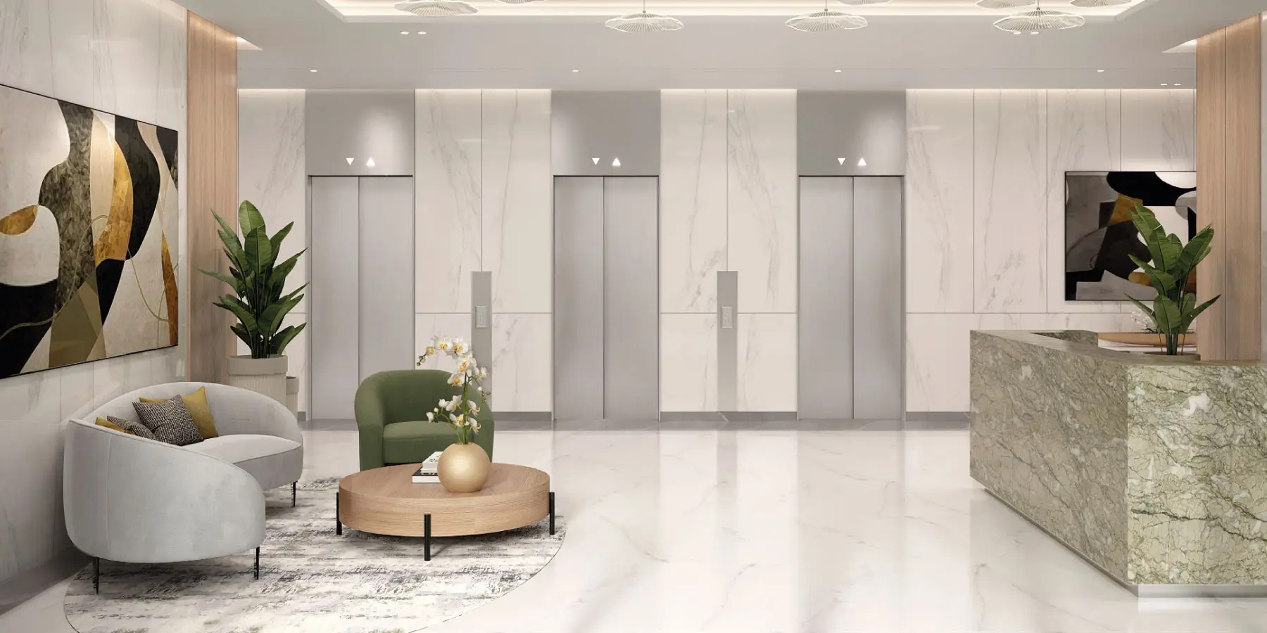 Azizi Arian Jebel Ali apartment interior living room Downtown Jebel Ali
